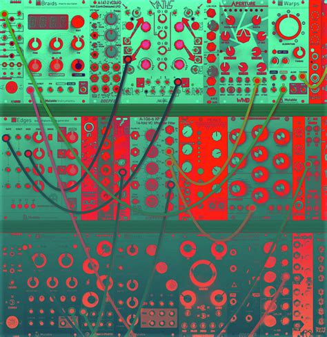 Modular Eurorack Synth Patch Color Photograph By Stephen Barry Fine