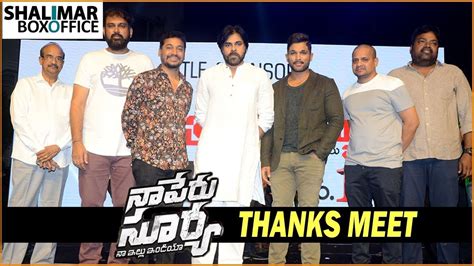 Naa Peru Surya Naa Illu India Thank You India Meet Allu Arjun