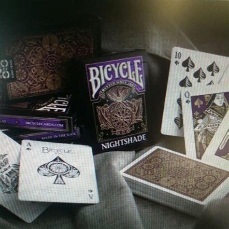 Bicycle Nightshade Playing Card Mens Fashion Watches And Accessories