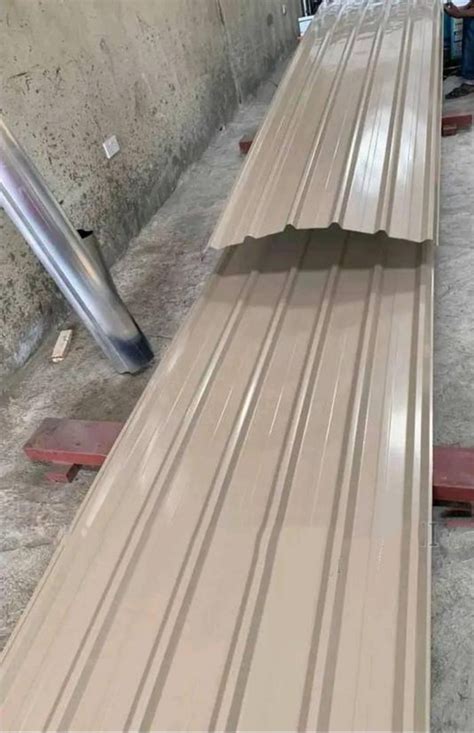 Beige Coloured Aluminum Roofing Sheet. – TilesNg.com