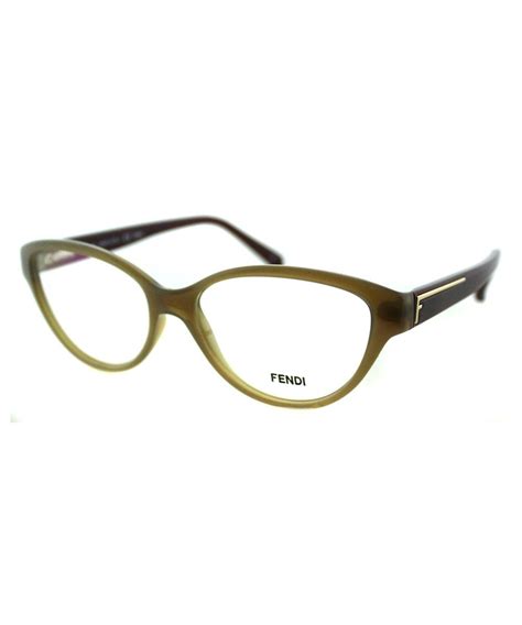 Fendi Fe1035 223 Brown Cat Eye Eyeglasses In Sand Modesens