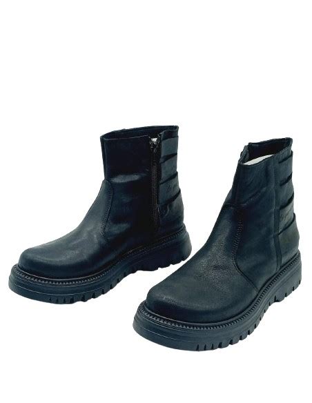 Bota Mujer Karen Klier 063062 Cuero Vacuno Negro