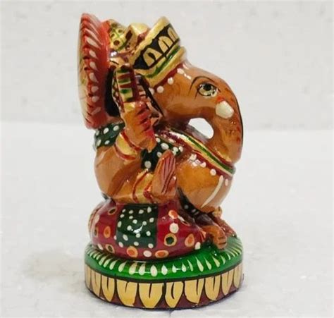 Wooden Printed Ganpati Statue, Temple at Rs 200 in Jaipur | ID ...