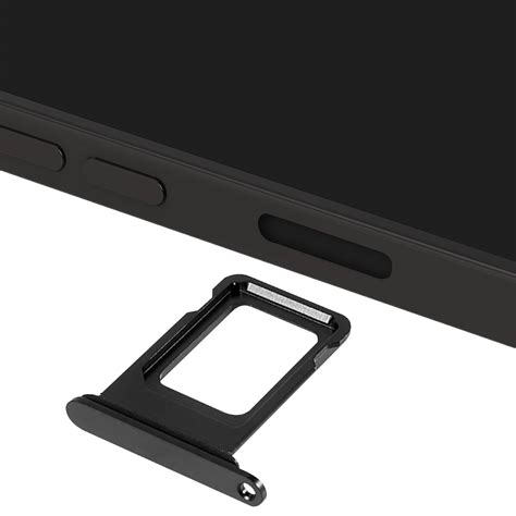 Bandeja Tarjeta Nano Sim Negro Acero Para Iphone Pro Y Pro Max