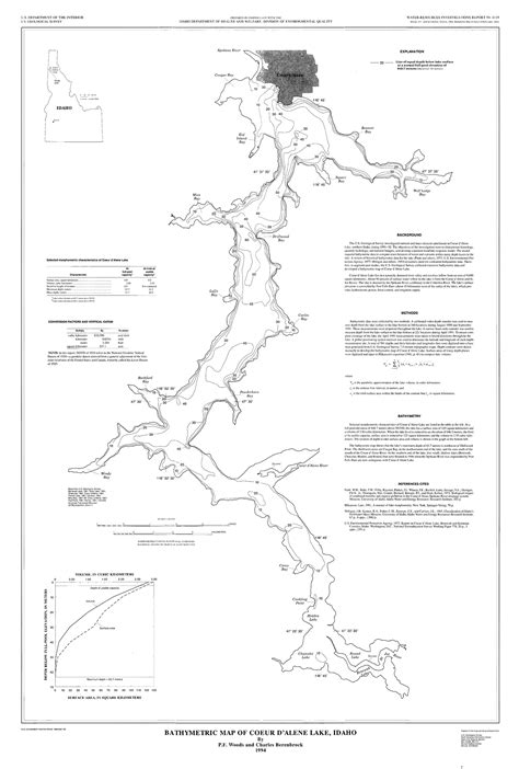 Lake Coeur d'Alene Map on Behance