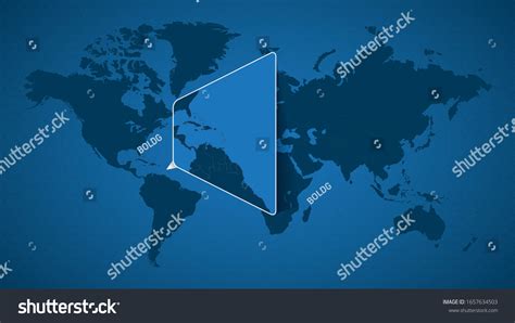 Detailed World Map Pinned Enlarged Map เวกเตอร์สต็อก ปลอดค่าลิขสิทธิ์ 1657634503 Shutterstock