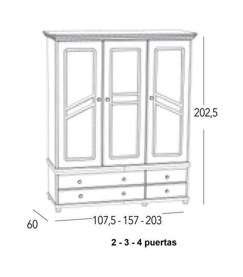 Armario Juvenil Puertas Modelo Provenza En Mueblesguadalhorce Es