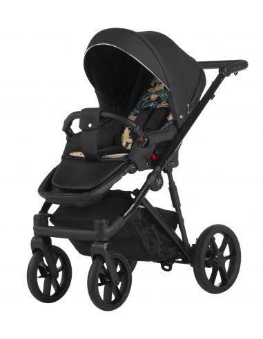 Carrito de bebé ligero y todoterreno Natoni Jimmy Color Negro