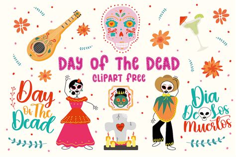 Day Of The Dead Clipart Free Graphic By Free Graphic Bundles · Creative