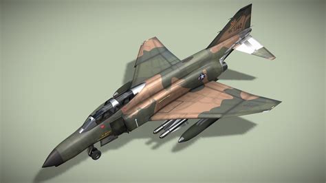 Mcdonnell Douglas F-4E Phantom II - 3D model by NETRUNNER_pl [82d43b6] - Sketchfab