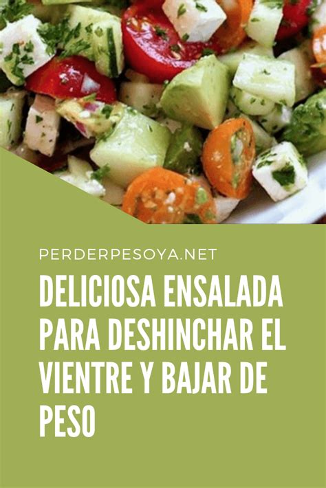 Deliciosa Ensalada Para Deshinchar El Vientre Y Bajar De Peso