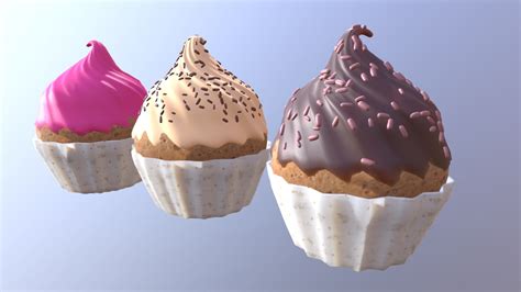 Cupcakes Download Free 3d Model By ¡jacques Ijacques [409d1fb] Sketchfab