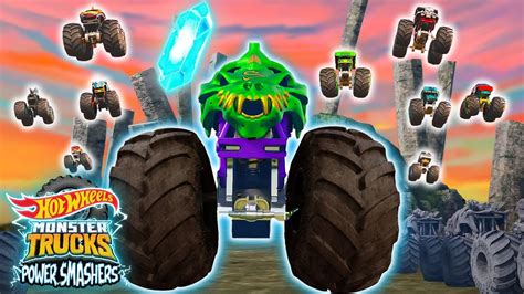 Hot Wheels Monster Trucks vs Skelesaurus gigante Copa dos Campeões Desenhos e CIA