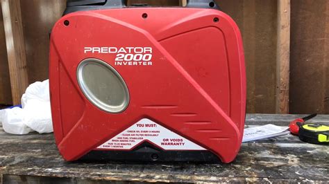 Predator W Generator Review Air Filter Oil Change Youtube