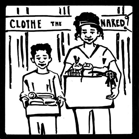 Clothe The Naked Works Of Mercy Painting By Joan Bratt Pixels