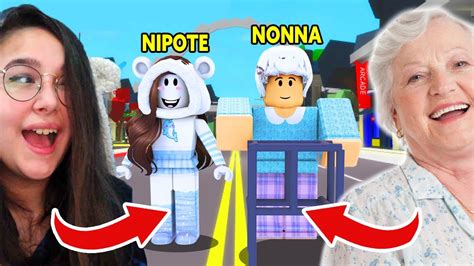 FACCIO GIOCARE MIA NONNA A ROBLOX PER LA PRIMA VOLTA YouTube