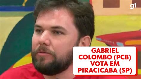 Vídeo Gabriel Colombo PCB vota em Piracicaba SP São Paulo G1