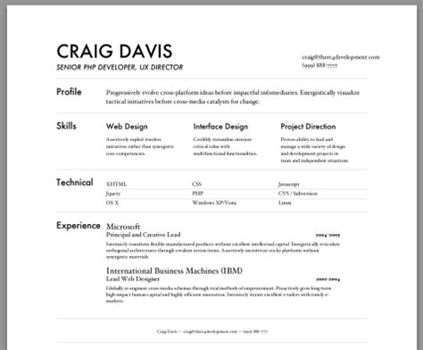 Resume Builder – Resume Cv Template Examples