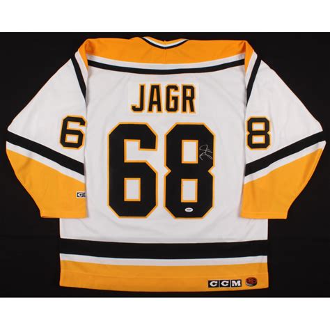 Jaromir Jagr Signed Pittsburgh Penguins Captain Jersey (PSA COA ...