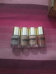 Volo HD Colors High Shine Long Lasting Non Toxic Professional Nail Polish Set Of 4 Nude Tude