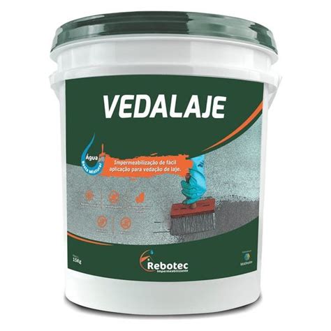 Vedalaje 15kg Impermeabilizante Para Laje Rebotec MadeiraMadeira