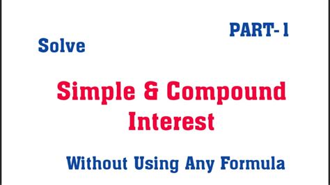 Simple Interest And Compound Interest Tricks For Bank Po Sbi Po And Ssc Cgl Part 1 [in Telugu