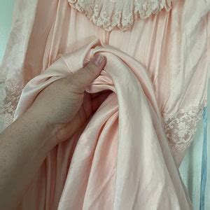 Vintage S Lady Leonora Lingerie Pink Pegnoir Nightgown Etsy