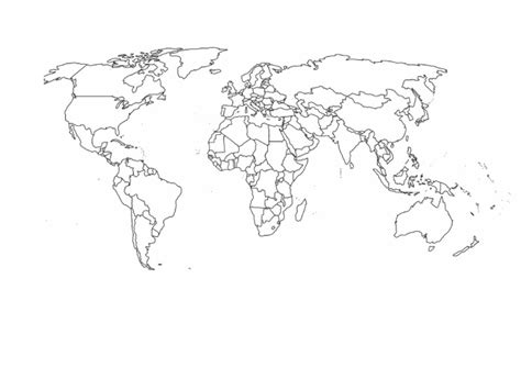 Carte du monde à imprimer gratuitement - Observer