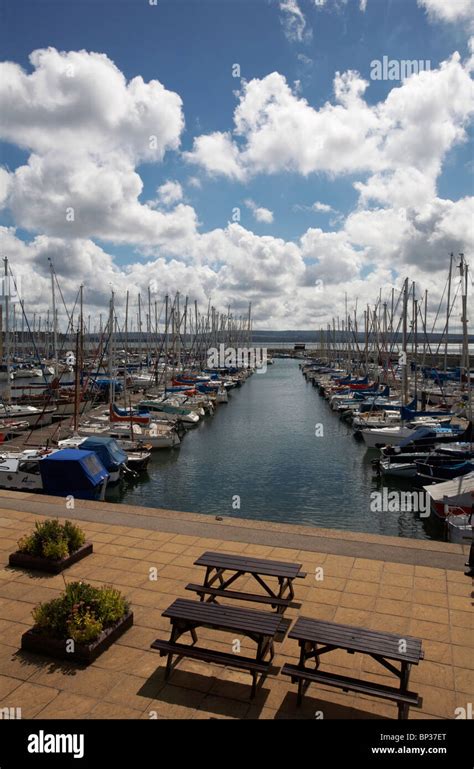 Yachts At Poole Yacht Club Marina Dorset Stock Photo Alamy