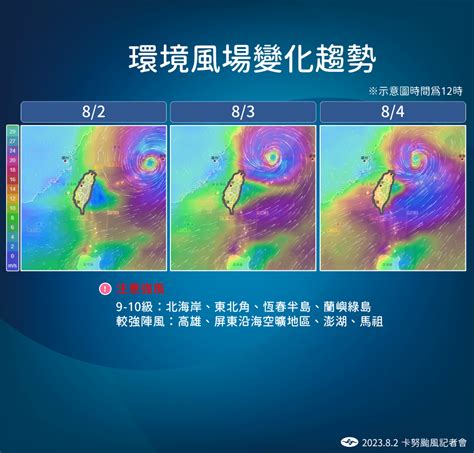 卡努增強至中颱上限 氣象局估下午至傍晚發陸警