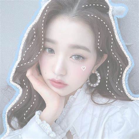 Wonyoung Izone Ive Soft Blue Icon Kpop Blue Aesthetic Profile Picture