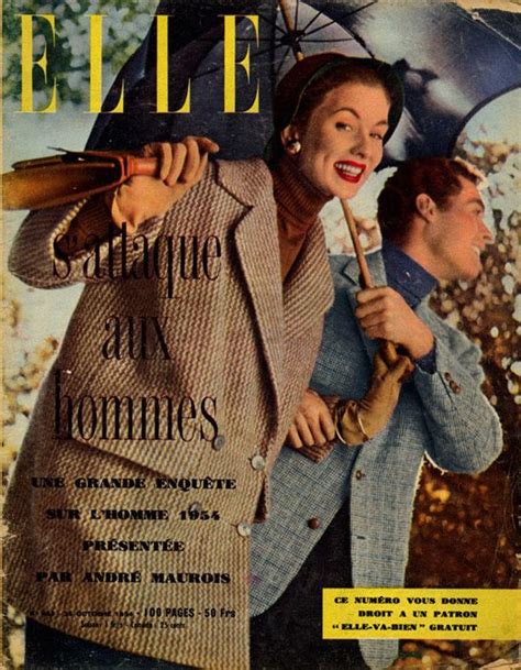 A Magazine Cover With An Image Of A Woman Holding An Umbrella And Man