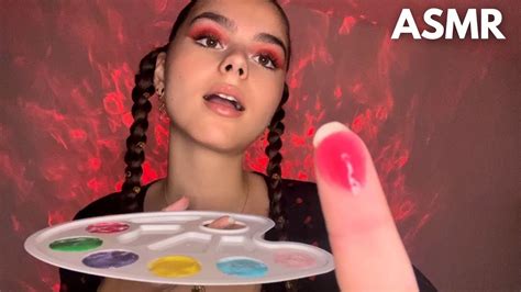 Asmr Spit Painting Mouth Sounds Youtube