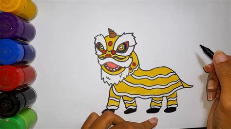 Cara Menggambar Barongsai Imlek Bagus Dan Detail Youtube