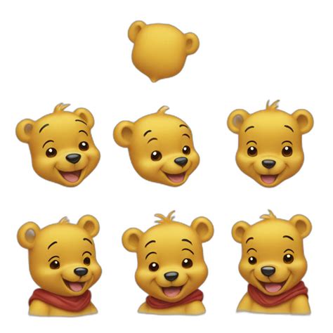 Winnie Pooh And A Girl With Brown Hair Ai Emoji Generator