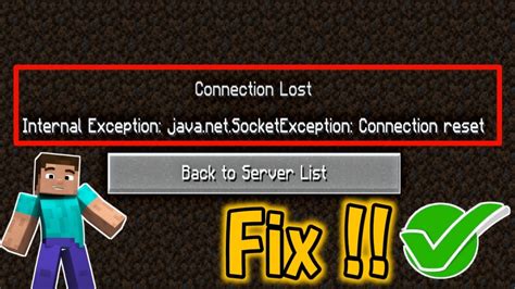 Fix Minecraft Connection Lost Internal Exception