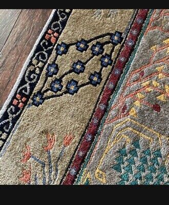 Rug Hand Knotted Vintage Modern Tufenkian Tibetan Wool Handknotted In