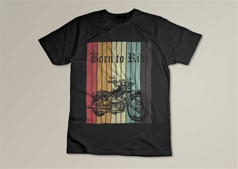 Born To Ride Motorcycle T Shirt Design Graphic By Design Me · Creative