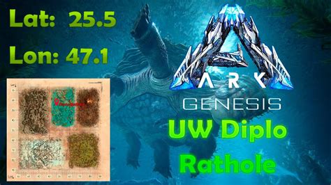 GenOne Ocean Underwater Diplo Rathole Base Design ARK Survival