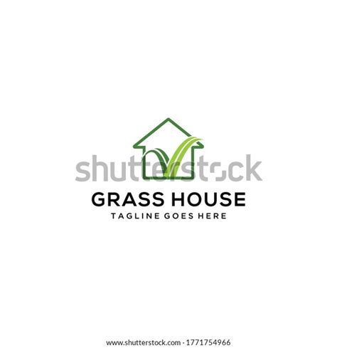 Creative Grass House Logo Template Design Stock Vector Royalty Free 1771754966 Shutterstock