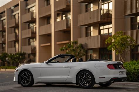 Rent Ford Mustang White Convertible in Dubai - Convertible - Octane ...