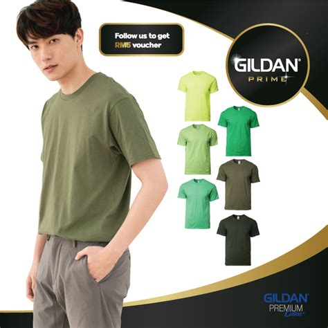 GILDAN PRIME Premium Cotton T Shirt 76000 Unisex Adult Round Neck Plain