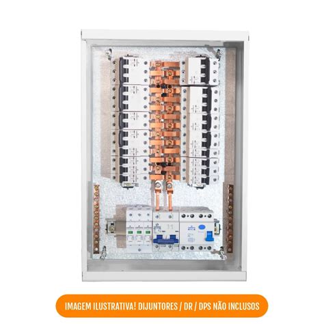 Eletrosul Materiais Elétricos Quadro Distribuição 28 Disjuntores c