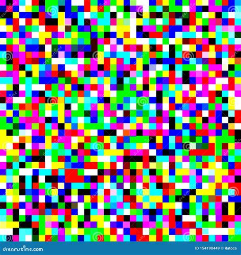 Pixel Color Art Texture Stock Vector Illustration Of Screen 154190449