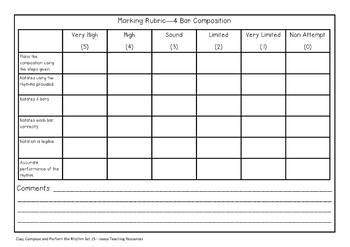 Music Composition Worksheets Set By Jooya Teaching Resources