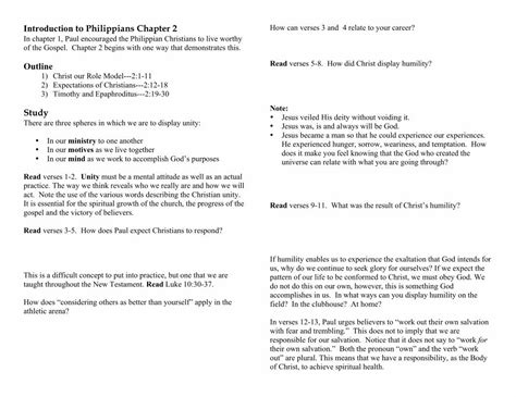 Pdf Introduction To Philippians Chapter 2 How Can Verses To