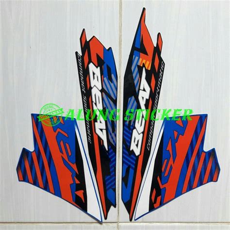 Jual STIKER STRIPING LIS LES BODY MOTOR HONDA BEAT FI 2021 CBS HITAM