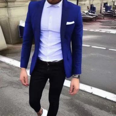 11 Blue Jacket Black Pants Pairings You Can Wear Right Now The