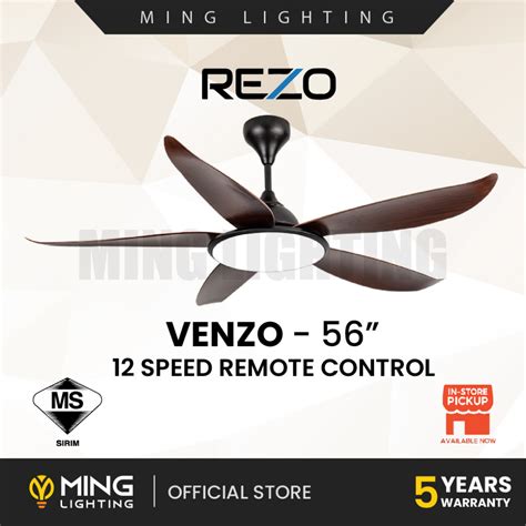 Sirim REZO Ceiling Fan VENZO 56 Signature Model DC Motor Remote