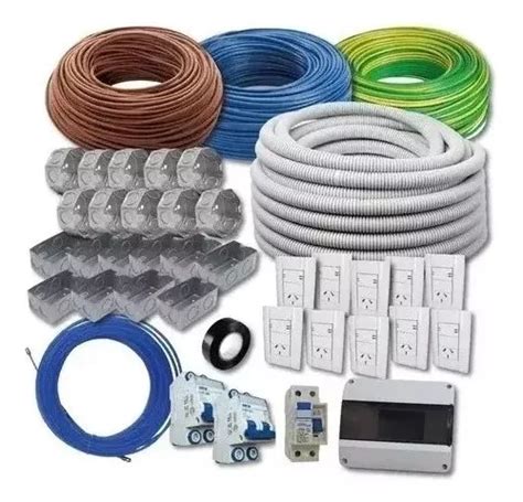 Kit Instalación Domiciliaria Eléctrica Completa Cable Eco en venta en